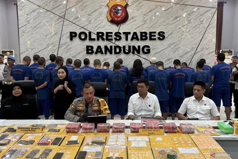 Polrestabes Bandung Gagalkan Peredaran 9 Kilogram Sabu-sabu