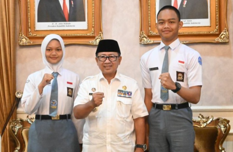 Dua Pelajar Cianjur Terpilih sebagai Anggota Paskibraka Jawa Barat