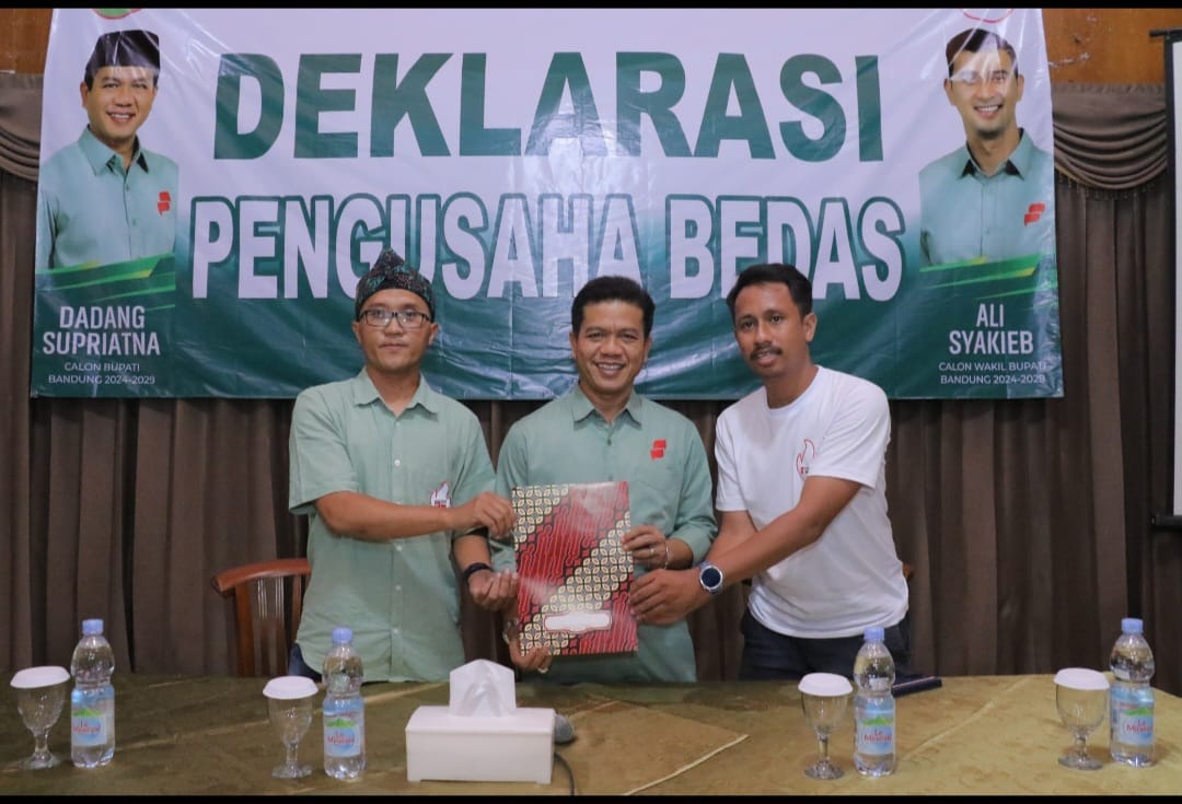 Makin Bedas! Ratusan Pengusaha Kabupaten Bandung Siap Menangkan Kang DS dan Ali Syakieb