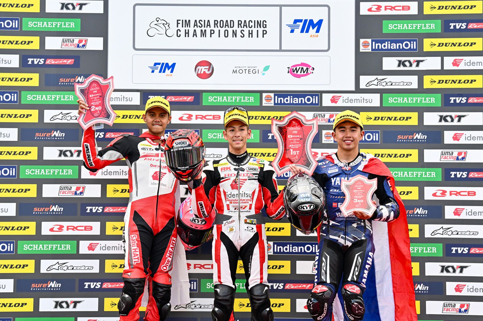 CBR Series Melesat Kencang, AHRT Borong Tiga Podium ARRC Motegi