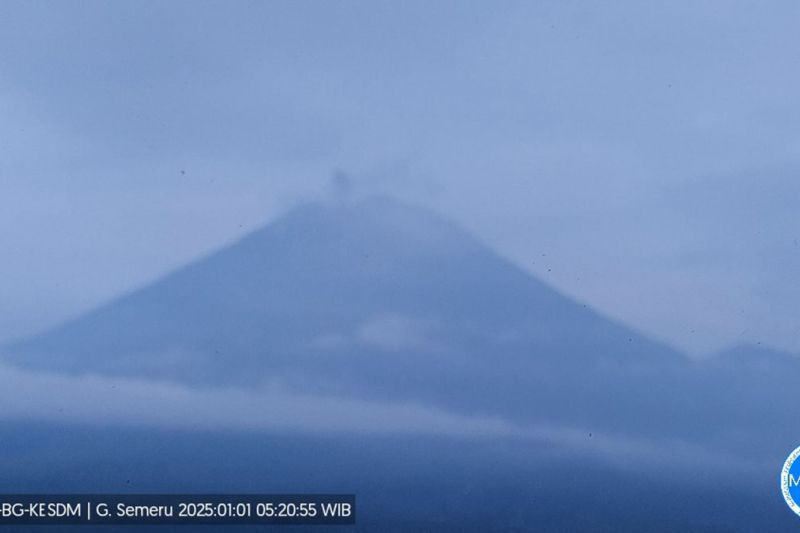 Gunung Semeru Erupsi 10 Kali di Awal Tahun 2025, Masyarakat Diminta Tetap Waspada   