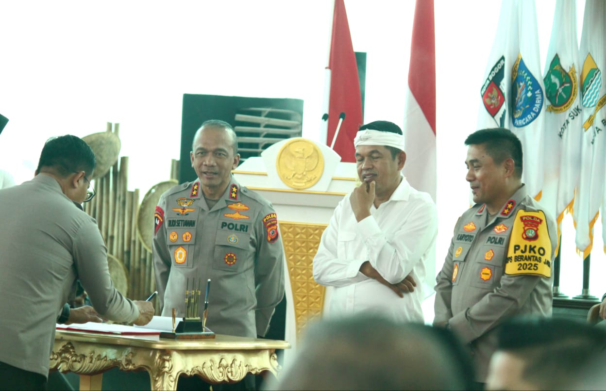 Pemprov Teken Kerja Sama dengan Polri, Jaga Industri hingga Awasi Anak Sekolah