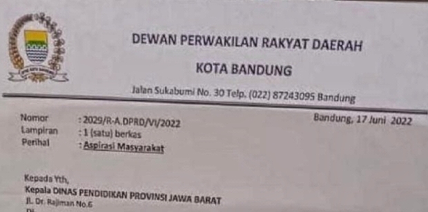 Viral Surat 'Titip Siswa