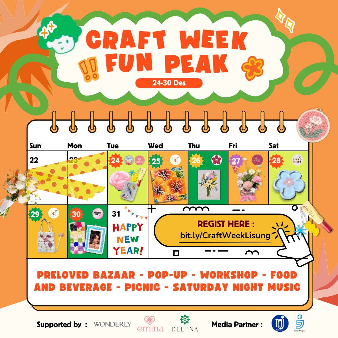 Sambut Tahun Baru 2025:  Craft Week Fun Peak Hadir di Lisung Dulang Resto! Ini Rangkaian Acaranya