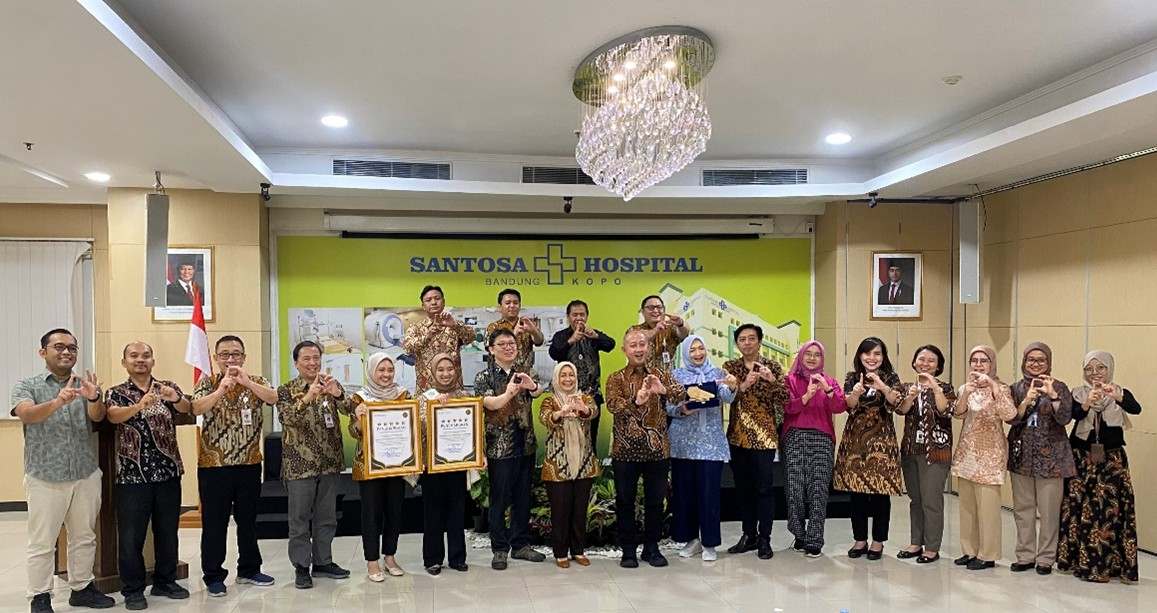 BPJS Kesehatan Apresiasi Santosa Hospital Bandung Raih Juara 1 Nasional Digitalisasi