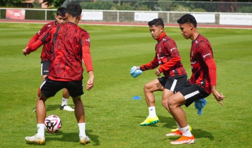 Latihan Jelang Lawan Guinea, Cuaca Dingin Jadi Tantangan Timnas U-23