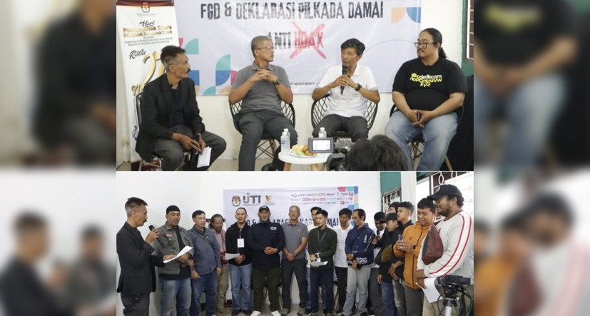 Marak Berita Palsu Jelang Pilkada, IJTI Korda Bandung Gelar FGD dan Deklarasi Damai Anti-Hoax