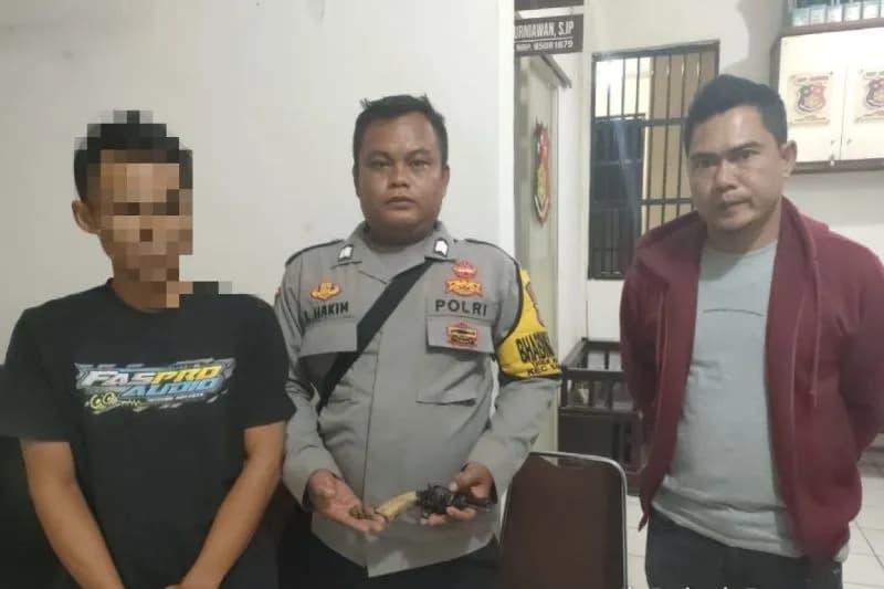 Polisi Amankan Pria yang Ancam Istri dengan Senpi Rakitan di Garut