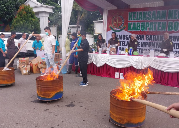 Oktober hingga Desember, Kejaksaan Negeri Kabupaten Bogor Musnahkan Narkotika hingga Sajam