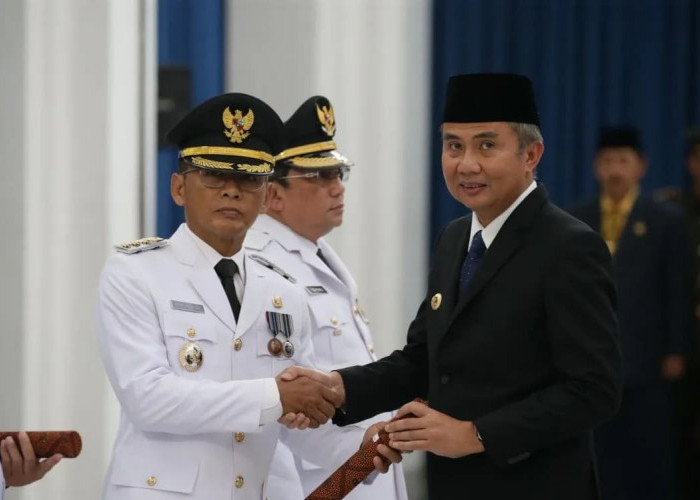 Pelantikan Hery Antasari sebagai Penjabat Wali Kota Bogor di Gedung Sate