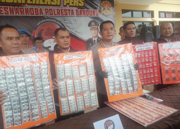 Kurun Waktu Dua Bulan, Polresta Bandung Amankan 30 Tersangka Kasus Narkoba