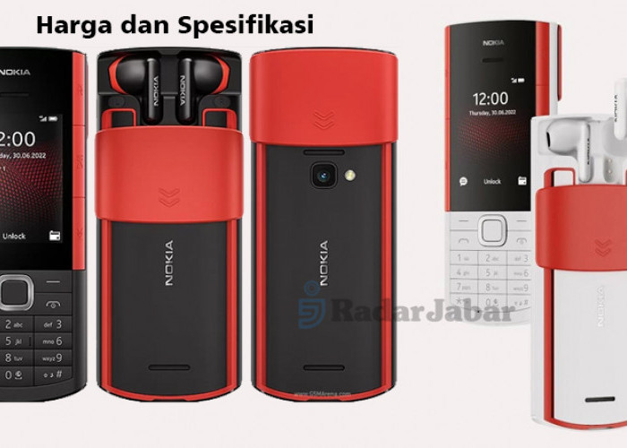 Nokia 5710 XpressAudio Kasih TWS Gratis di Bodi Ponsel, Cocok untuk Penyuka Hp Unik