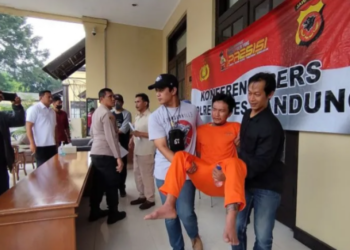 Kaki Pelaku Pembunuhan di Riung Bandung 'Diganjar' Timah Panas