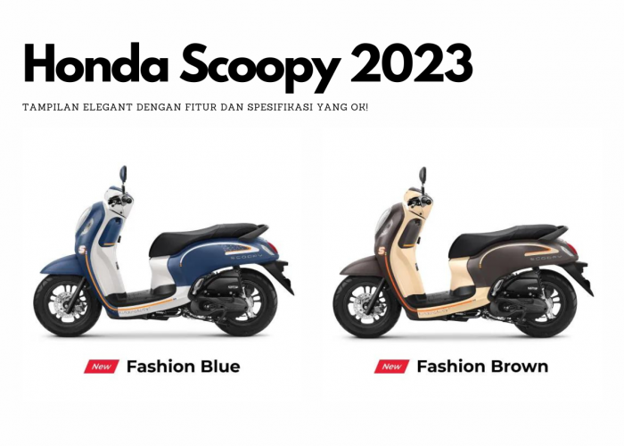 Honda Hadirkan Skuter Terbaru, Honda Scoopy Prestige 2023 dengan Desain yang Stylish, Cek Varian Warnanya!