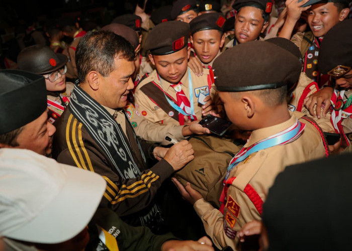 Kunjungi Kontingen Kwarda Jateng di Jamnas XII, Ahmad Luthfi: Pramuka Mencetak Calon Pemimpin Masa Depan