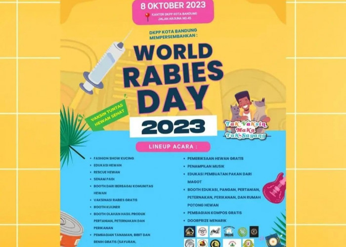 Peringati World Rabies Day 2023, Bandung Akan Gelar Lomba Fashion Show Kucing