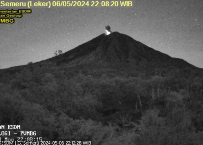 Gunung Semeru Kembali Erupsi Pada Selasa 7 Mei 2024 Disertai Abu Vulkanik Setinggi 600 Meter