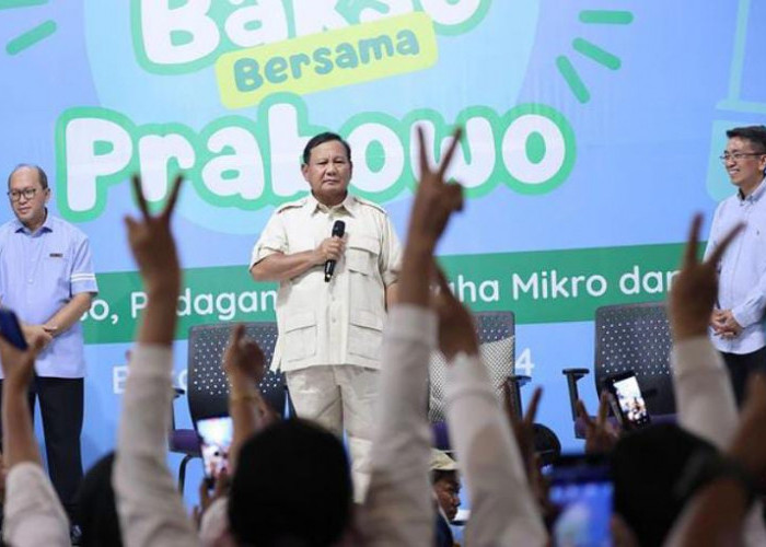 Prabowo Hadiri Undangan dari Pedagang Bakso di Bekasi