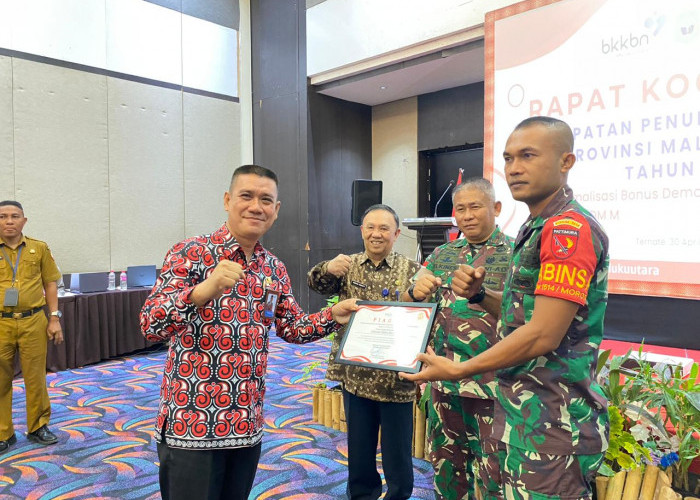 Kodim 1514/ Morotai Raih Penghargaan BKKBN Maluku Utara atas Peran dalam Penurunan Stunting