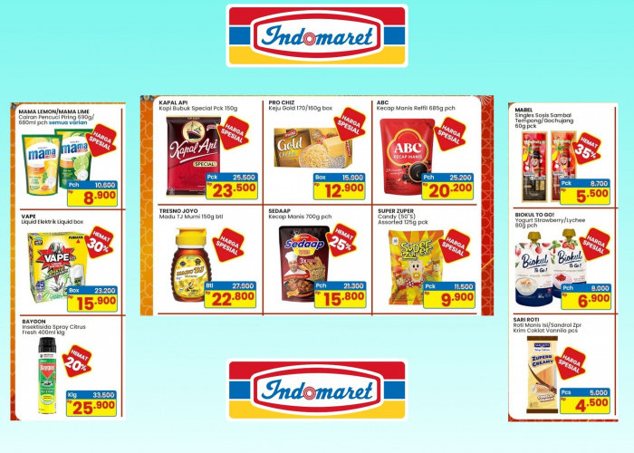 Promo Indomaret Hari Ini Sampai Awal April 2026! Harga Spesial Kopi hingga Diskon Jumbo Sosis
