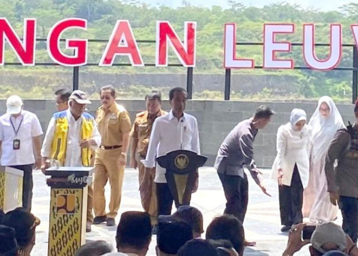 Presiden Jokowi Sebut Bendungan Leuwikeris Menelan Biaya Paling Besar