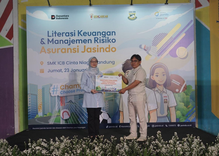 Asuransi Jasindo Gelar Jasindo Goes to School di SMK ICB Cinta Niaga Bandung