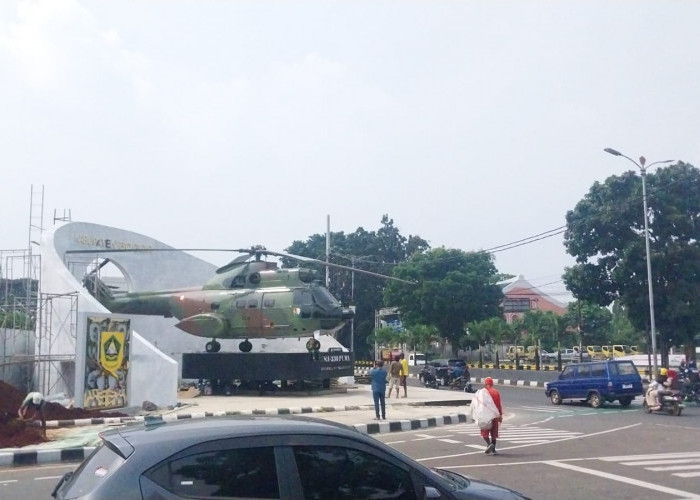 Helikopter di Simpang Jalan Jenderal Soedirman Kabupaten Bogor, DPKPP Sebut Hasil Kolaborasi
