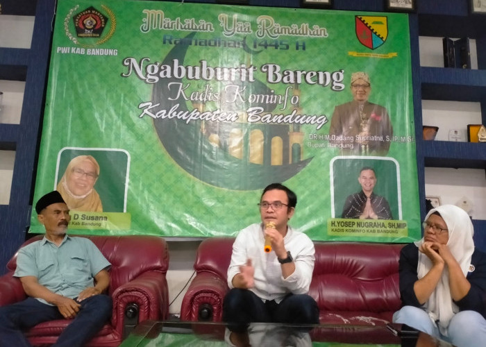 PWI Gelar 'Ngabuburit Bareng Kadis Kominfo Kabupaten Bandung', Ini yang Dikatakan Yosep Nugraha