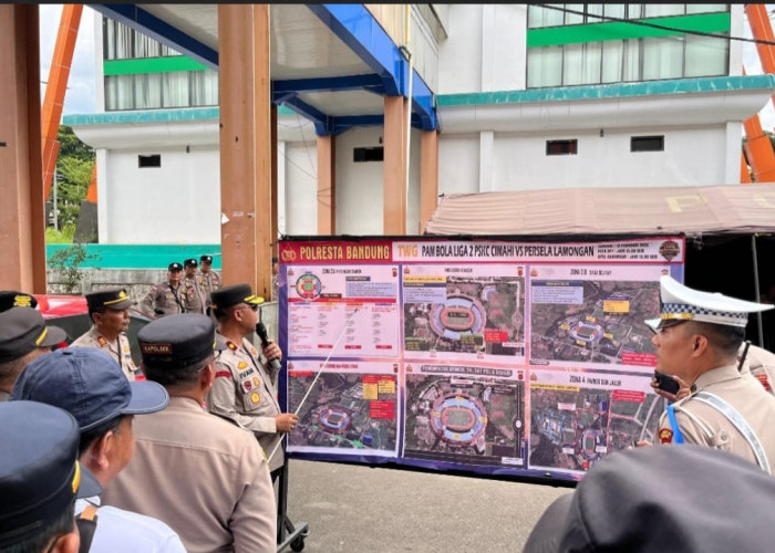 Pengamanan Liga 2 di Stadion Si Jalak Harupat, Polresta Bandung Kerahkan 188 Personel Gabungan