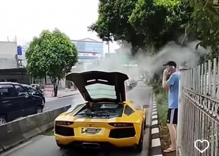 Kronologi Lamborghini Mogok Kena Tilang Polisi 
