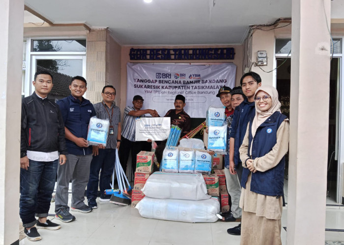 Peduli Korban Bencana, BRI bersama YBM BRILiaN Salurkan Bantuan ke Sukaresik
