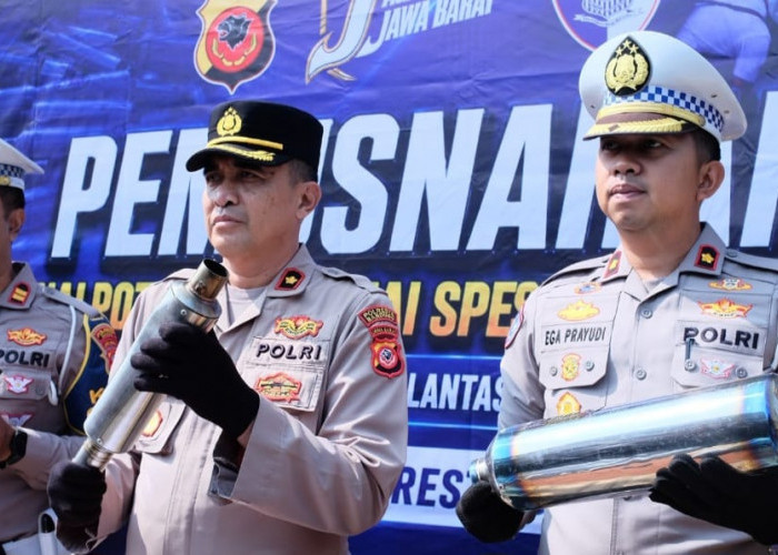 Tegas! Polresta Bandung Tindak 1.589 Motor Knalpot Brong dalam Sebulan
