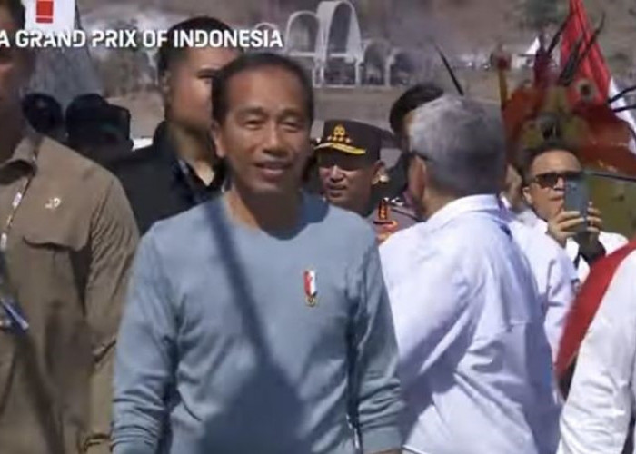 Presiden Jokowi Nonton Motogp Didampingi Erick Thohir Hingga Menpora