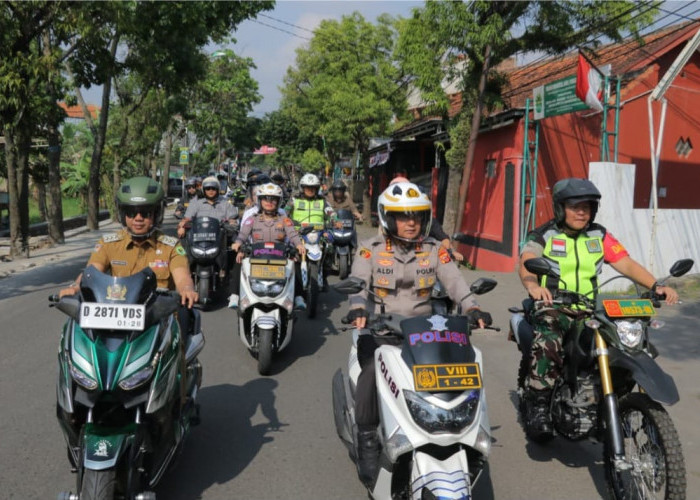 Gelar Patroli Bersama Forkopimda, Dandim 0624 Pastikan Kabupaten Bandung Aman dan Kondusif
