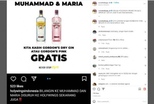 Minuman Alkohol Gratis Untuk yang Bernama Muhammad dan Maria, Holywings Minta Maaf