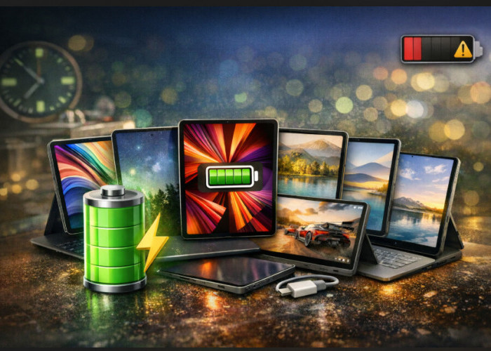 7 Tablet dengan Baterai Paling Awet 2026, Bisa Dipakai Seharian Tanpa Takut Lowbat