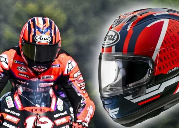 Replika Helm Arai RX-7X Maverick Vinales Harganya Setara iPhone 11 Baru! Cek di Sini Spesifikasinya