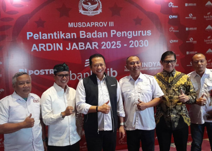 Hadiri Acara Musda Ardin Jabar, Ini Harapan Ketum Bambang Soesatyo
