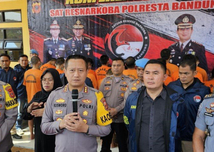 Polresta Bandung Ringkus 17 Pengedar Narkoba Dalam Operasi Antik 2024