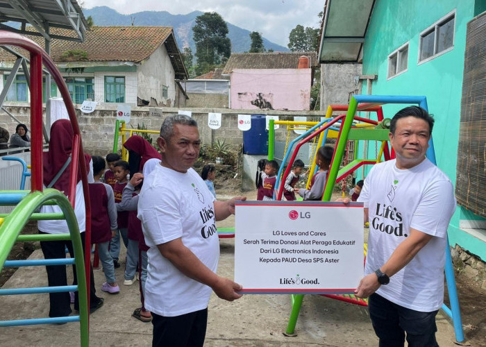 Dukung Pemulihan Pasca Bencana Pasirlangu, LG Electronics Indonesia Gelar ‘Lebaran Sehat’