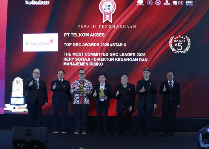 ﻿Buah Konsistensi dan Keunggulan Tata Kelola, Telkom Akses Pertahankan TOP GRC Award 2025