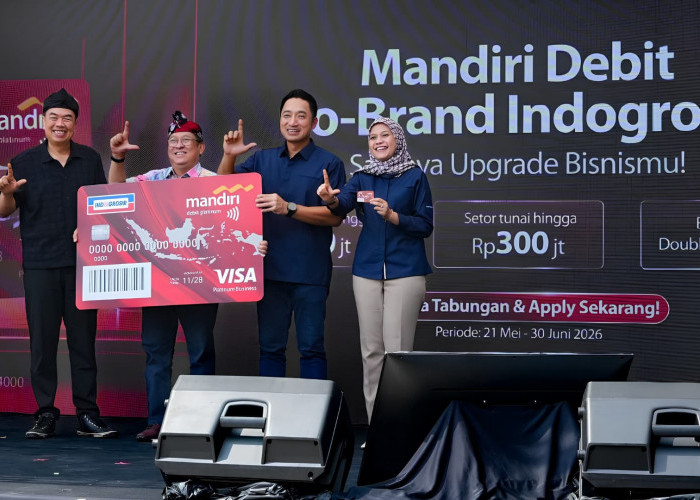 Bank Mandiri dan Indogrosir Luncurkan Kartu Mandiri Debit Co-Brand Untuk Mendukung Kemudahan Transaksi Pelaku 