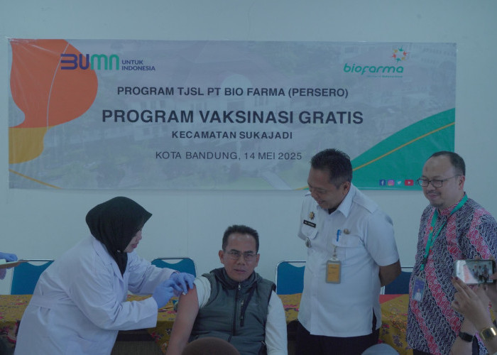 Perkuat Ketahanan Kesehatan Masyarakat: Bio Farma Selenggarakan Vaksinasi Influenza Gratis di Kota Bandung