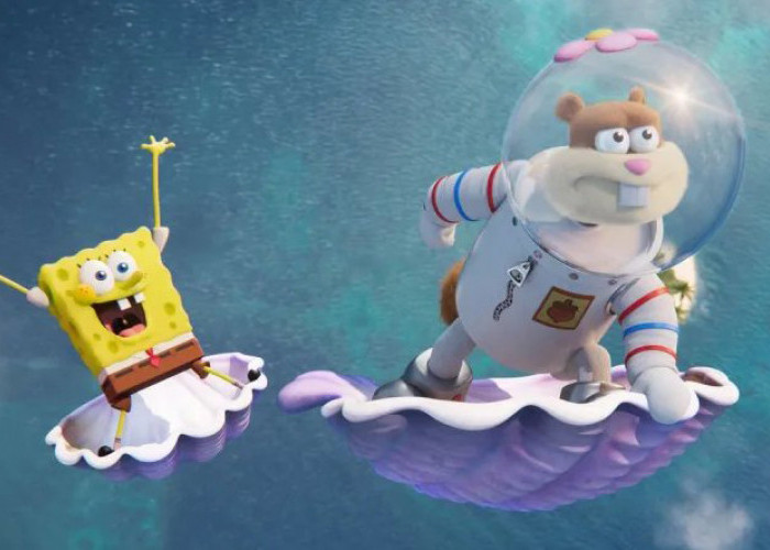 Film Animasi Seru Abis! Simak Sinopsis The Sandy Cheeks Movie Saving Bikini Bottom 