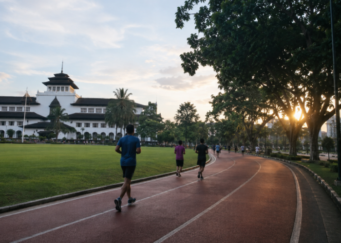 6 Tempat Olahraga di Bandung yang Nyaman untuk Lari Pagi dan Sore Hari