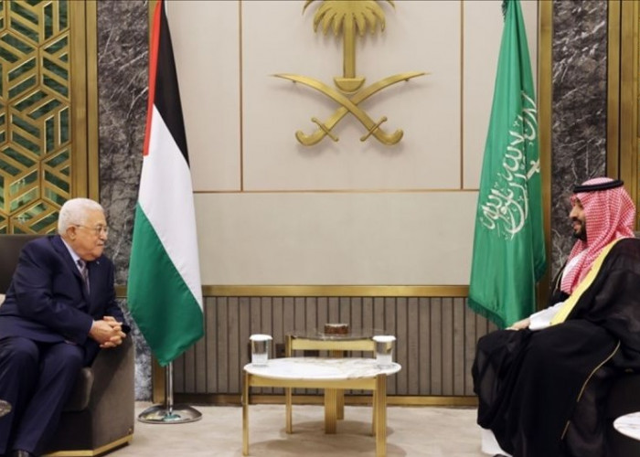 Mahmoud Abbas dan Mohammed bin Salman Bahas Krisis Gaza di Riyadh