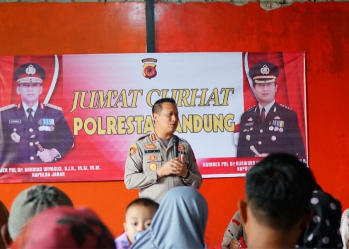 Jum'at Curhat, Polresta Bandung Imbau Masyarakat Agar Tidak Terjerat Judi Online