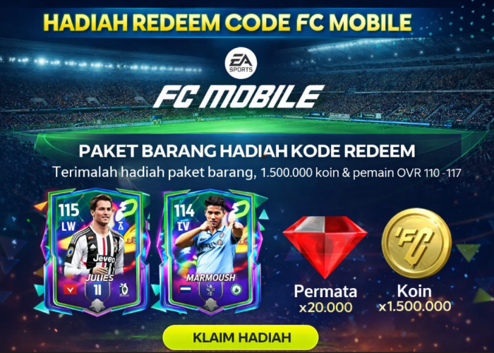 35 Kode Redeem FC Mobile Aktif 27 Maret 2026, Gratis Gems, Koin, dan OVR 117
