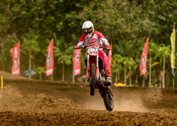 Double Podium, Arsenio dan CRF250R Melesat Kencang di Kejurnas Motocross Magelang