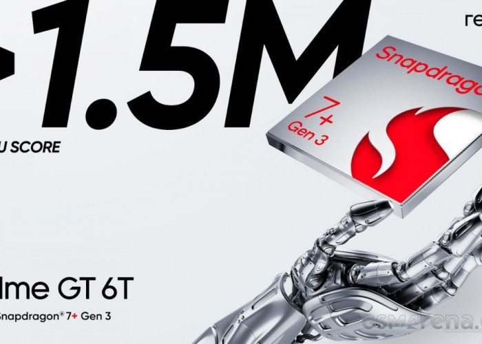 Akan Rilis, Realme GT 6T Pakai Chipset Snapdragon 7+ Gen 3  dengan Skor AnTuTu lebih 1,5 Juta Ini Harganya!